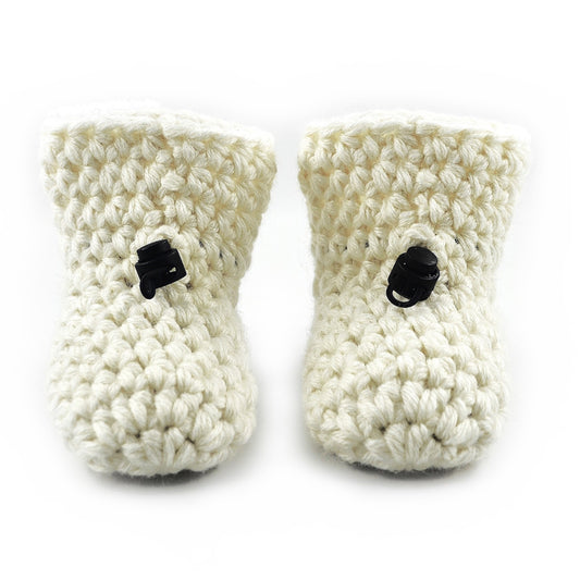 Snow Bamboo Baby Booties