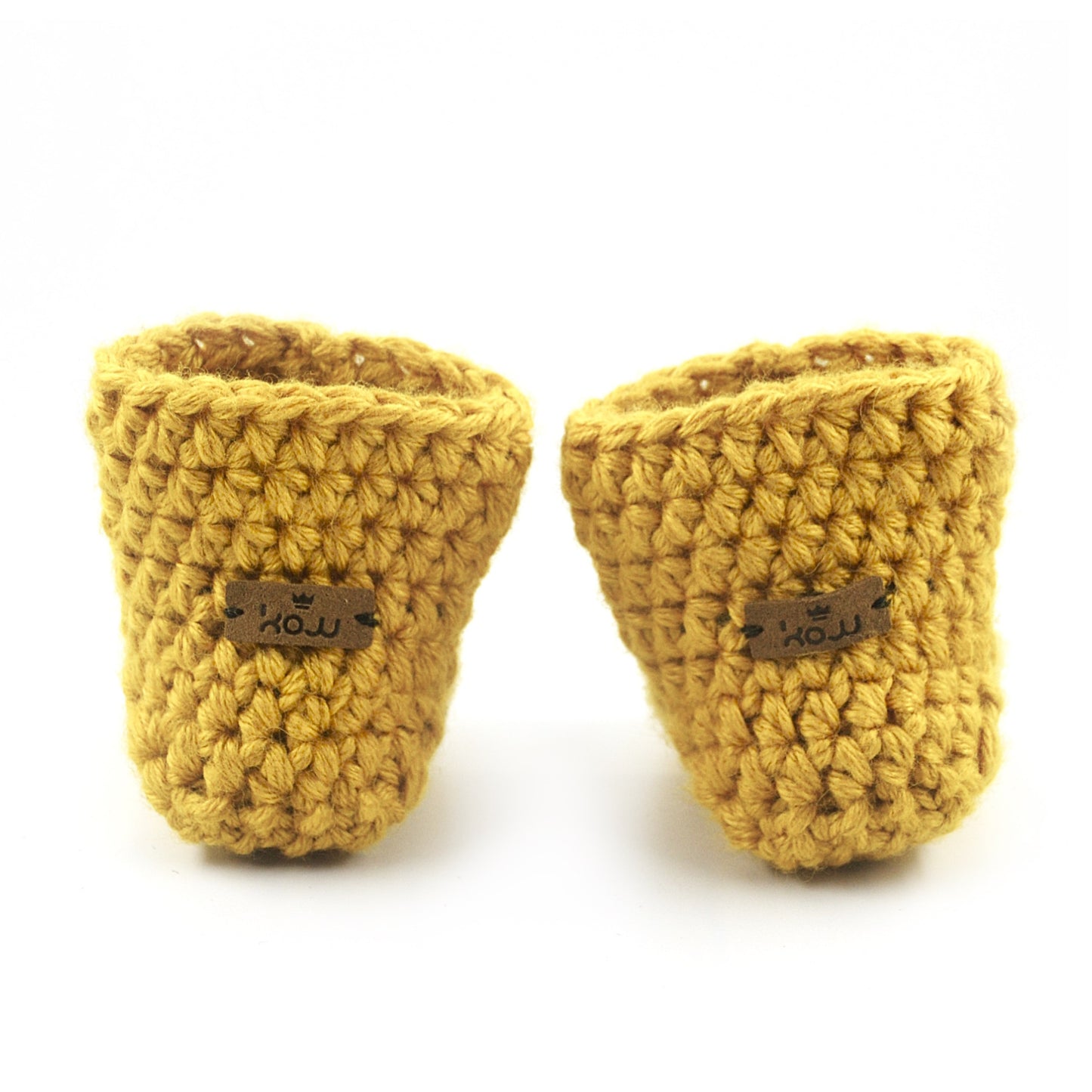 Butterscotch Bamboo Baby Booties