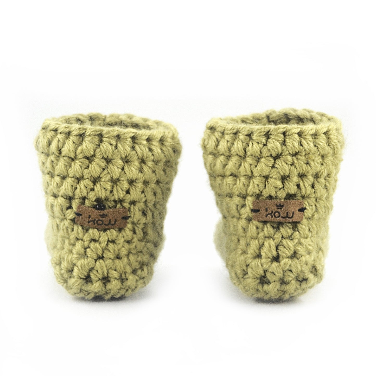 Winter Moss Bamboo Baby Booties