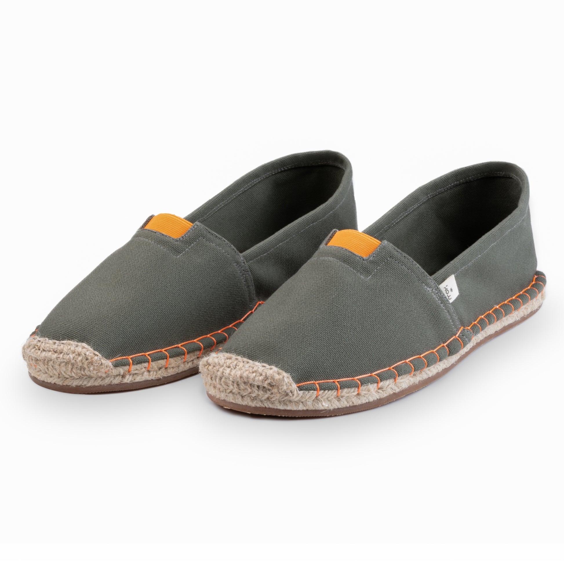 Kingdom of Wow Khaki Green Handmade Espadrilles for Men