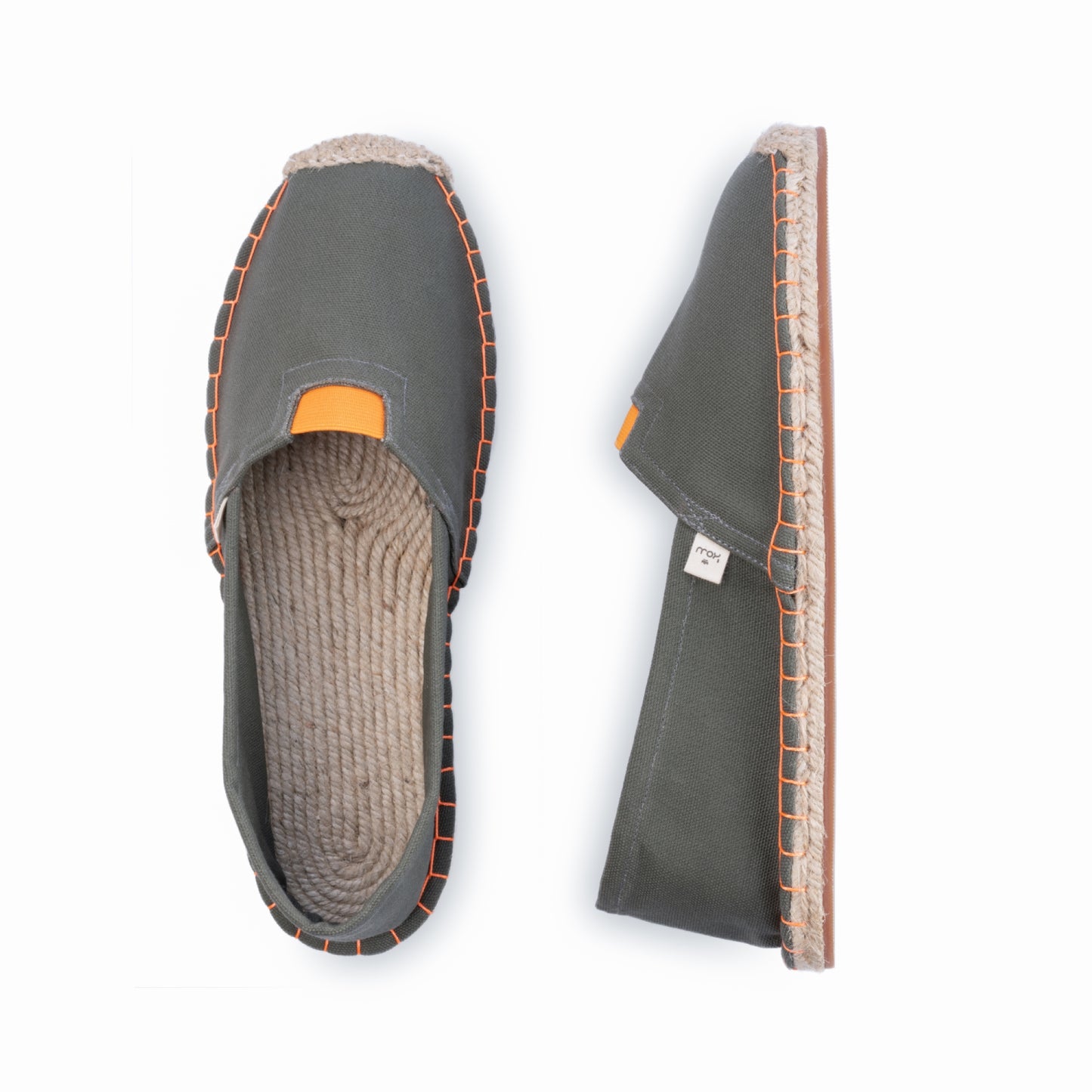 Kingdom of Wow Khaki Green Handmade Espadrilles for Men