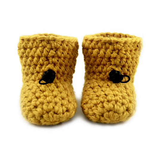 Butterscotch Bamboo Baby Booties