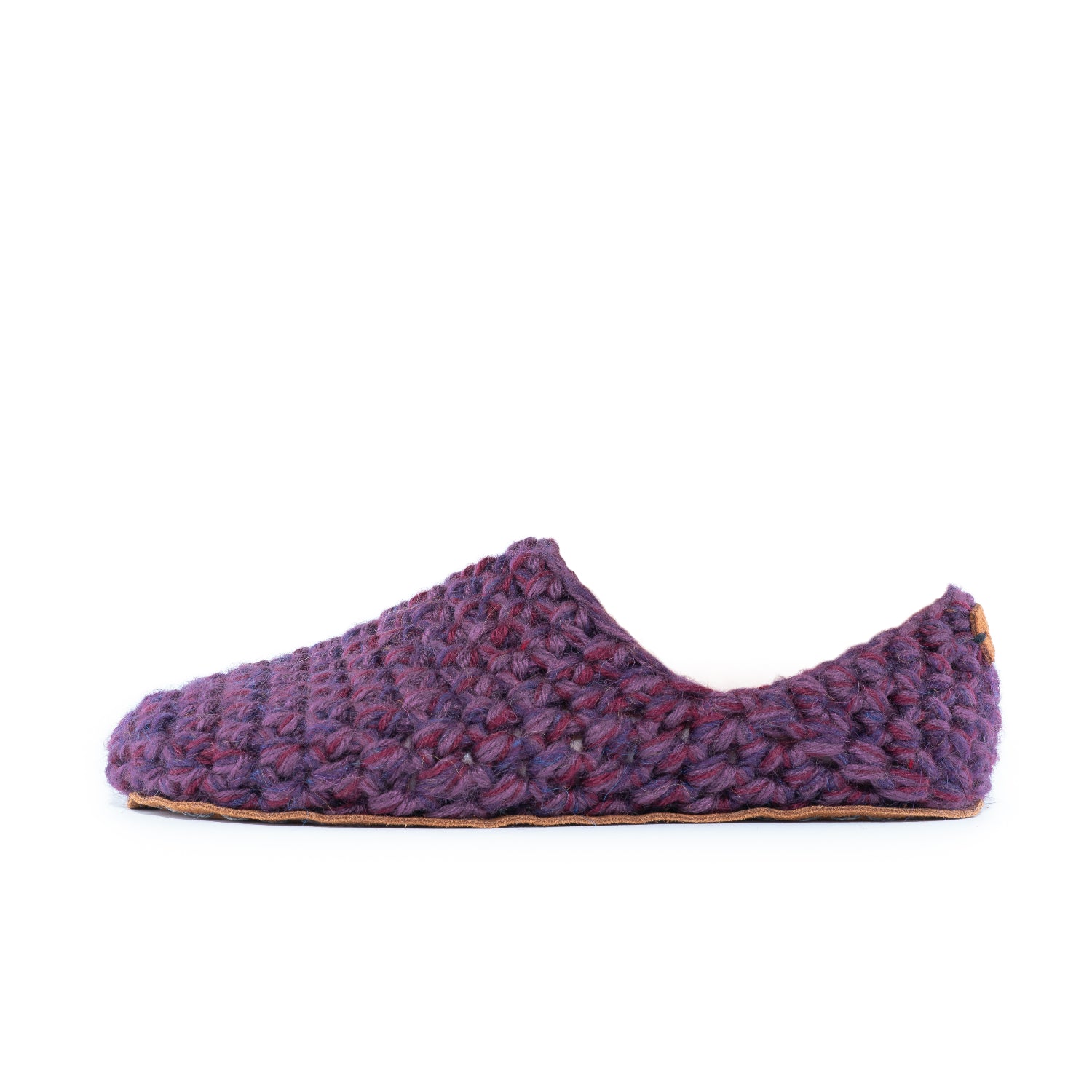 Handmade Bamboo Wool Slippers in Lavender Purple by Kingdom of Wow