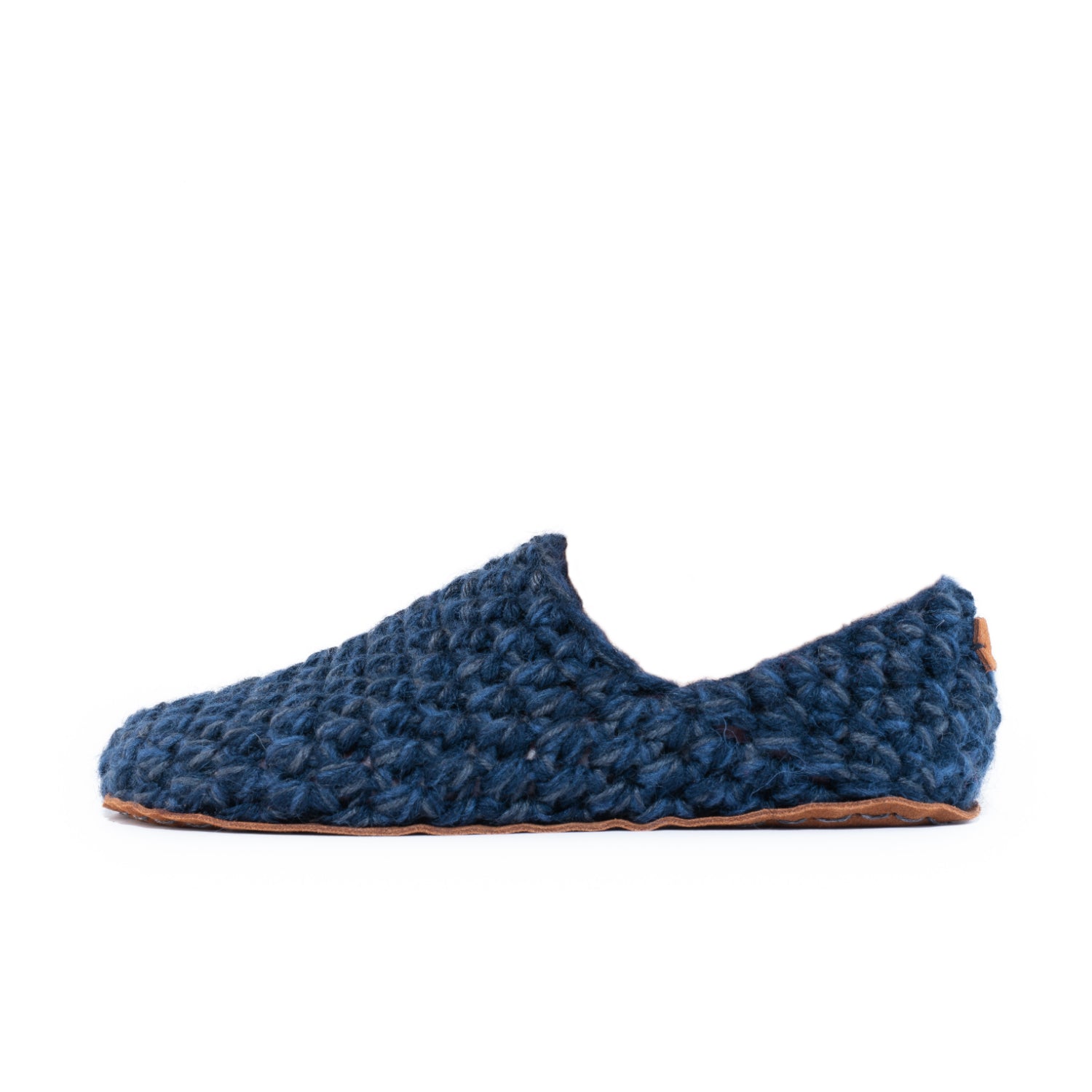 Handmade Bamboo Wool Slippers in Midnight Blue by Kingdom of Wow